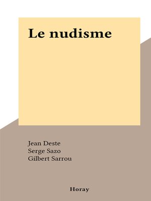 cover image of Le nudisme
